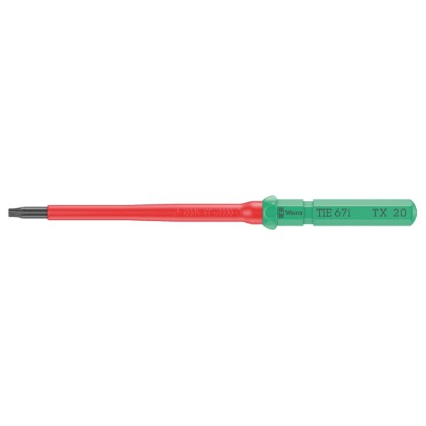 Wera 006536 KK VDE 67 i Insulated Blade for TORX Screws, T20 x 157mm Wera 006536 KK VDE 67 i Insulated Blade for TORX Screws, T20 x 157mm