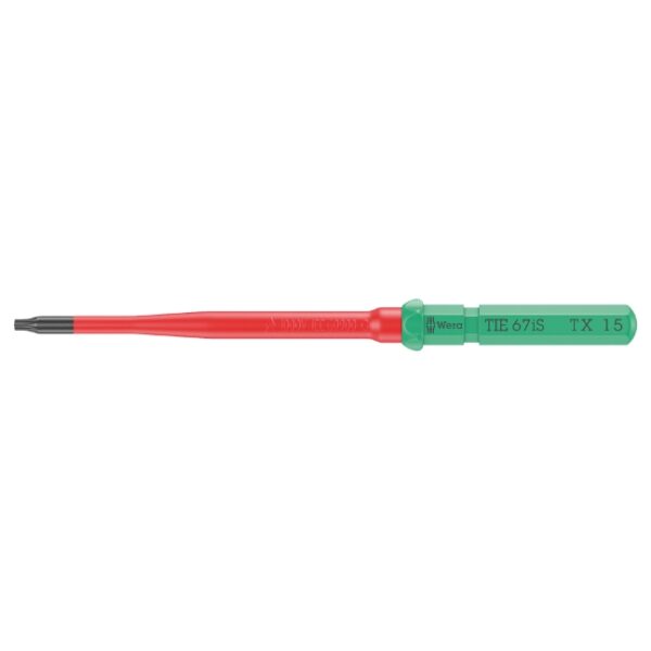 Wera 006540 KK VDE 67 iS Insulated Slim Blade for TORX Screws, T15 x 157mm Wera 006540 KK VDE 67 iS Insulated Slim Blade for TORX Screws, T15 x 157mm