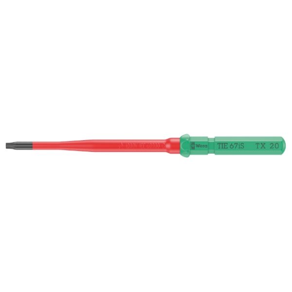 Wera 006541 KK VDE 67 iS Insulated Slim Blade for TORX Screws, T20 x 157mm Wera 006541 KK VDE 67 iS Insulated Slim Blade for TORX Screws, T20 x 157mm
