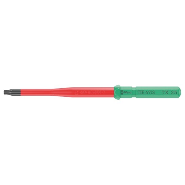 Wera 006542 KK VDE 67 iS Insulated Slim Blade for TORX Screws, T25 x 157mm Wera 006542 KK VDE 67 iS Insulated Slim Blade for TORX Screws, T25 x 157mm