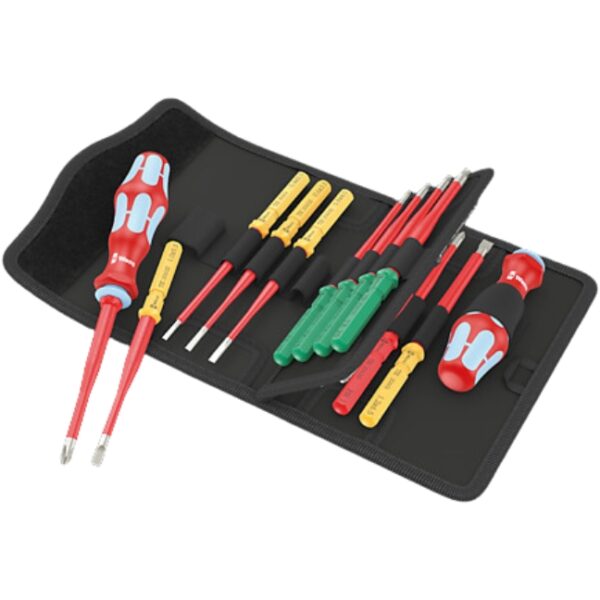 Wera 006631 Kraftform Kompakt VDE Stainless 17 Extra Slim 1 Tool Finder Set 17-Piece (1) Wera 006631 Kraftform Kompakt VDE Stainless 17 Extra Slim 1 Tool Finder Set 17-Piece