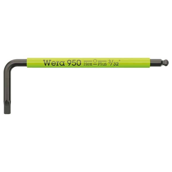 Wera 022652 BlackLaser Multicolour Hex-Plus L-Key 332 x 56mm Wera 022652 BlackLaser Multicolour Hex-Plus L-Key 3/32" x 56mm