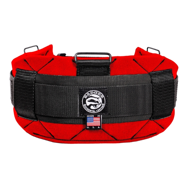 Badger 410056 Series Tool Belt - Red with Black Trim