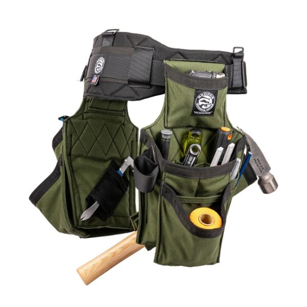 Badger 461055 Side By Side Carpenter Belt - Olive (2) Badger 461055 Side By Side Carpenter Belt - Olive