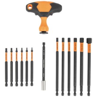 Klein 33804 ProFlex Impact-Rated Interchangeable Ratcheting T-Handle Set 23-Piece