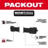 Milwaukee 48-22-8601 PACKOUT Tool Box Attachment Mount Set