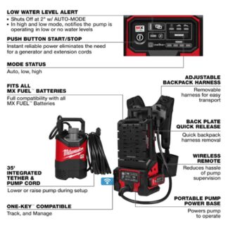 Milwaukee MXF211-1XC MX FUEL Portable Pump Power Base Kit (1)