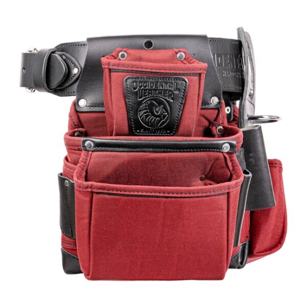 Occidental Leather R8080DB OXYLIGHT Framer Tool Belt Set - Red and Black