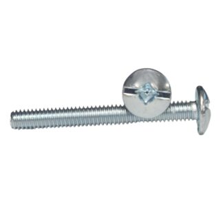 Machine Screw Truss Head Square Drive Zinc Plated 8-32