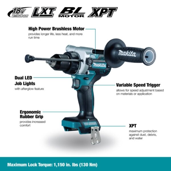 Makita DLX2412TX1 18V LXT Brushless 2-Tool Combo Kit
