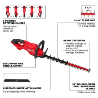 Milwaukee 3033-20 M18 FUEL 24 Hedge Trimmer - Tool Only (1)