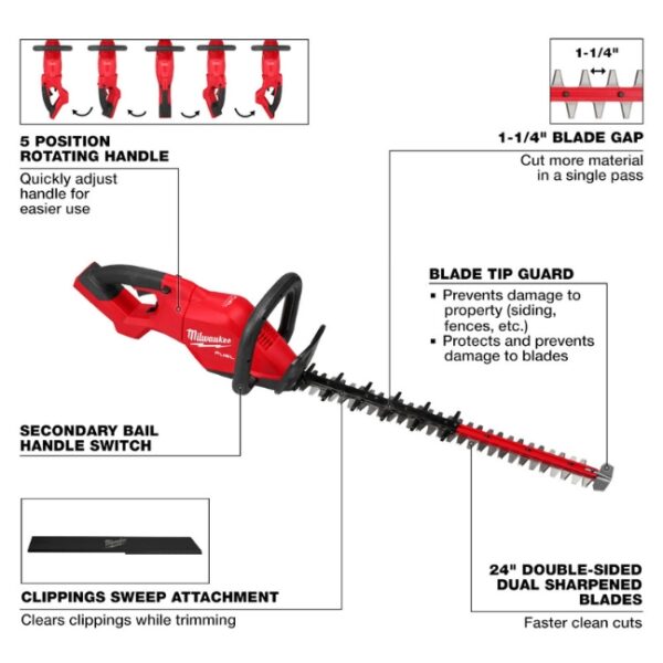 Milwaukee 3033-21 M18 FUEL 24" Hedge Trimmer Kit