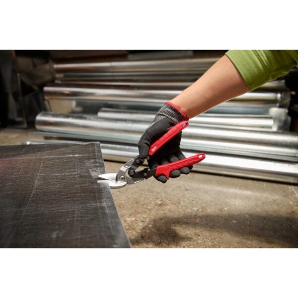 Milwaukee 48-22-4542 Left Cutting Offset Aviation Snips (2) Milwaukee 48-22-4542 Left Cutting Offset Aviation Snips