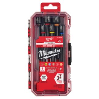 Milwaukee 49-66-4567 SHOCKWAVE Impact Duty 6" Magnetic Nut Driver Set 6-Piece