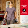 Milwaukee F452 Series Women's FREEFLEX Short Sleeve Hybrid T-Shirt