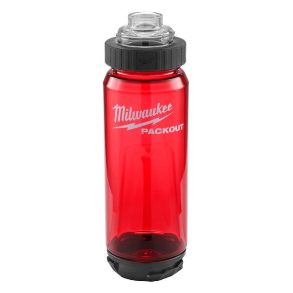 Milwaukee 48-22-8371R PACKOUT 25oz Bottle with Chug Lid - Red