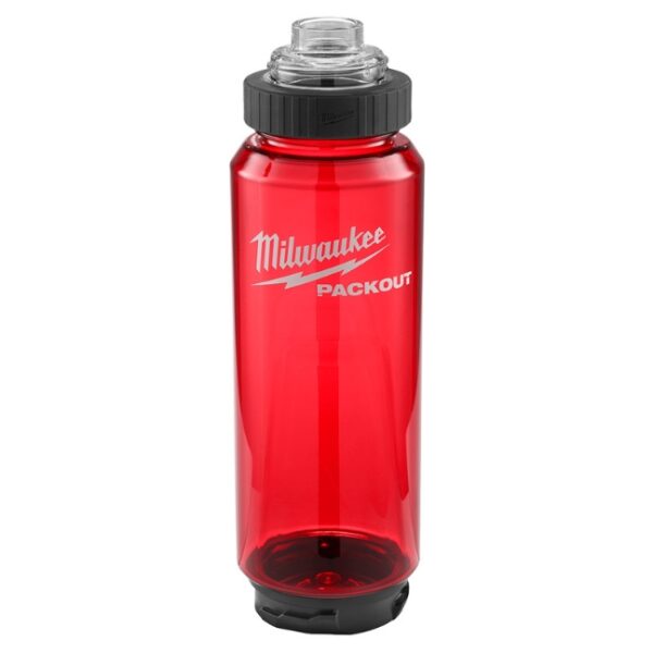 Milwaukee 48-22-8372R PACKOUT 34oz Bottle with Chug Lid - Red (1) Milwaukee 48-22-8372R PACKOUT 34oz Bottle with Chug Lid - Red