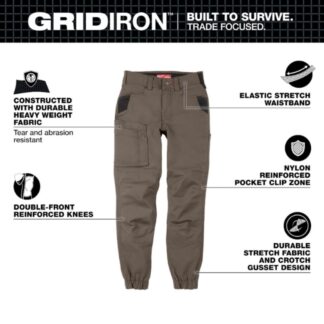 Milwaukee F652N Women's GRIDIRON Double Knee Jogger Pants (5)