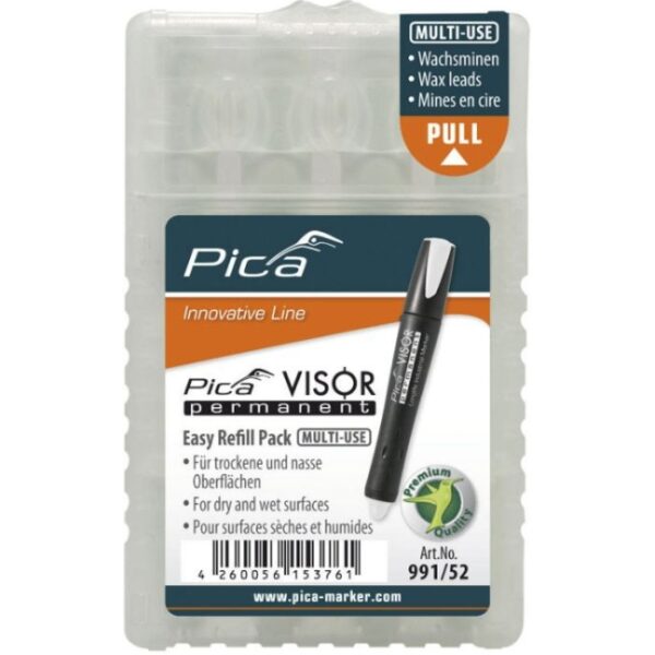 PICA 99152 Visor Permanent Marker Refills - White