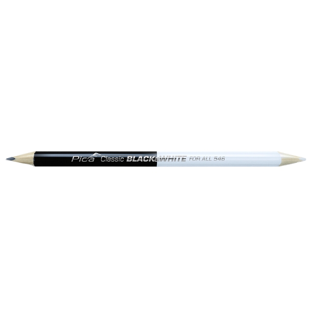 Pica 546/24-50 Black/White All-Purpose Double-Ended Pencil