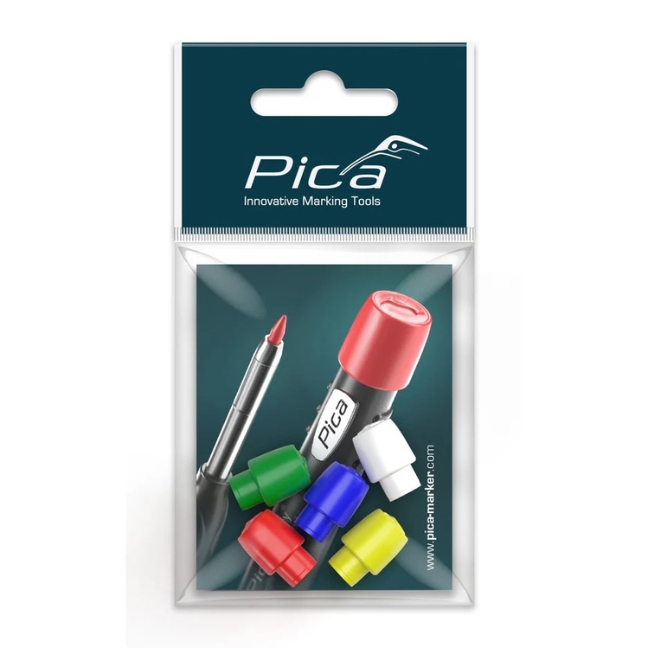 Pica 55801 Coloured Cap Set 5-Pack