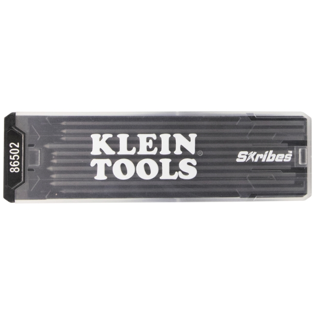 Klein 86502 SKRIBES Replacement Graphite Leads 10-Pack - Black