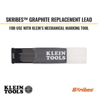 Klein 86502 SKRIBES Replacement Graphite Leads 10-Pack - Black