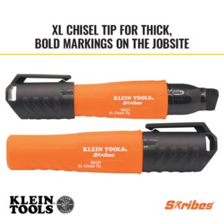 Klein 86103 SKRIBES XL Chisel Tip Permanent Marker - Black