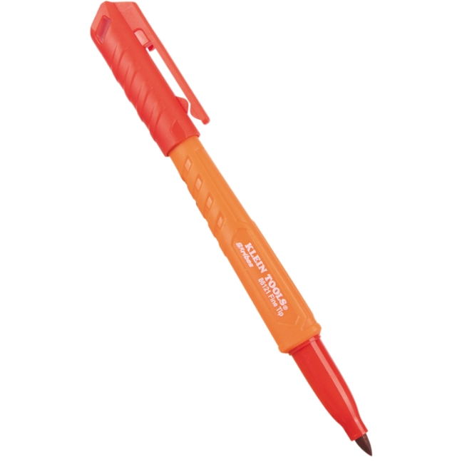 Klein 86121 SKRIBES Fine Tip Permanent Marker - Red