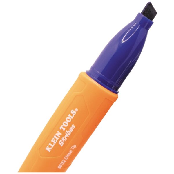 Klein 861923 SKRIBES Chisel Tip Permanent Marker 3-Pack - Multicolour