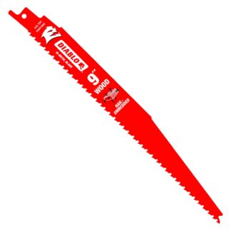 Diablo DS0912BW25C 9" 4-6TPI Bi-Metal Reciprocating Saw Blade for Nail-Embedded Wood 25-Pack