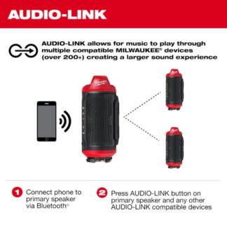 Milwaukee 2955-20 M12 Bluetooth Jobsite Speaker with PACKOUT Compatibility