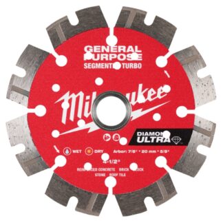 Milwaukee 49-93-7523 4" DIAMOND ULTRA Segmented Turbo Blade