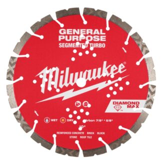 Milwaukee 49-93-9010 10" DIAMOND MAX Segmented Turbo General Purpose Diamond Blade