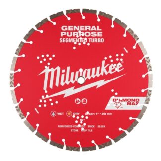 Milwaukee 49-93-9016 16" DIAMOND MAX Segmented Turbo General Purpose Diamond Blade