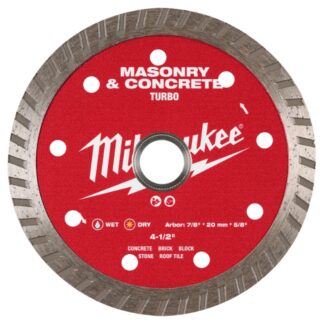 Milwaukee 49-93-9404 4-1/2" DIAMOND ULTRA Segmented Turbo, General Purpose Diamond Blade