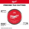 Milwaukee 49-93-9504 4-1/2" Continuous Rim Tile Diamond Blade