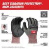 Milwaukee Cut Level 4 High Dexterity Nitrile Dipped Anti-Vibration Gloves
