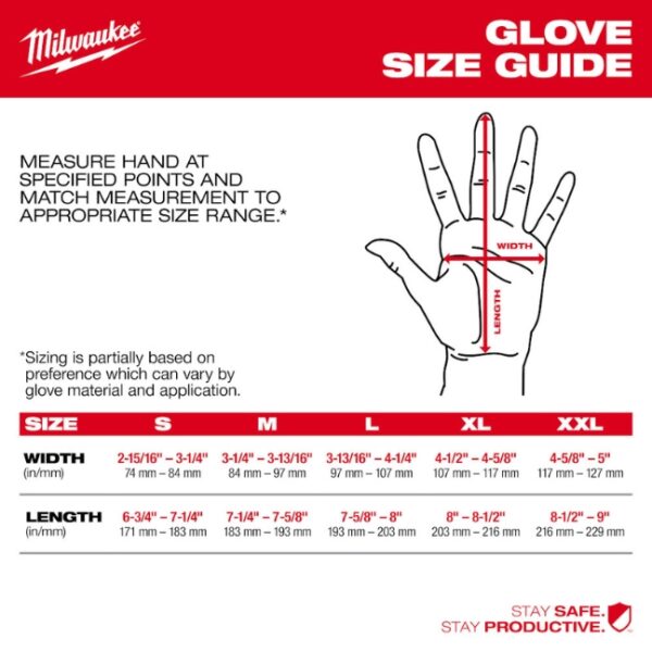 Milwaukee Cut Level 4 High Dexterity Nitrile Dipped Anti-Vibration Gloves