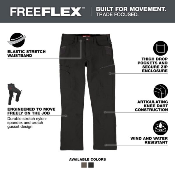 Milwaukee M651 Series FREEFLEX Tech Pants (1) Milwaukee M651 Series FREEFLEX Tech Pants