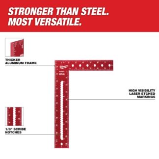 Milwaukee MLSQ812 8 x 12 Framing Square (1)