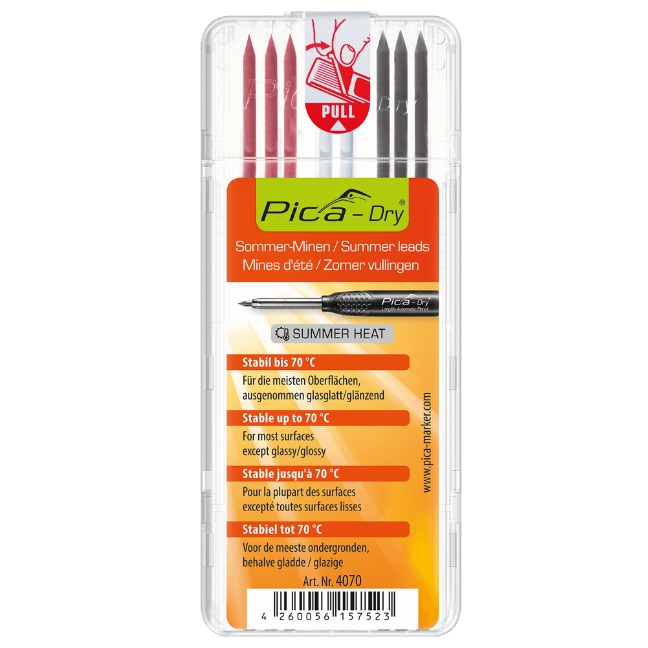 Pica 4070 Dry Refill Summer Heat 10-Pack - Multicolour