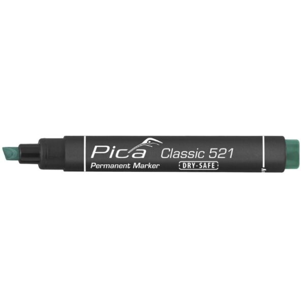 Pica 52136 Classic Chisel Tip Permanent Marker - Green