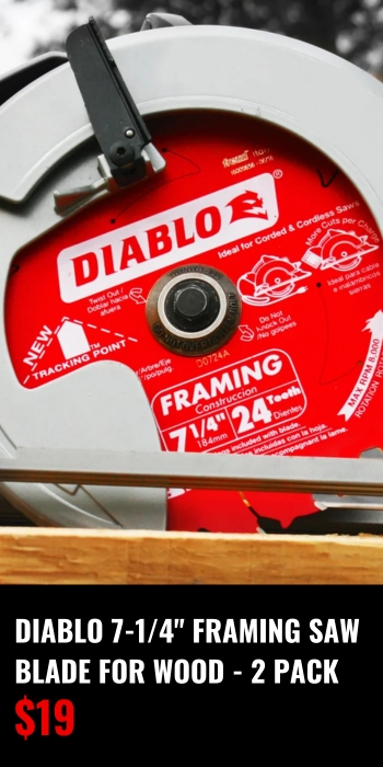 Diablo 7/14" Framing Saw Blade 2 Pack Only $19