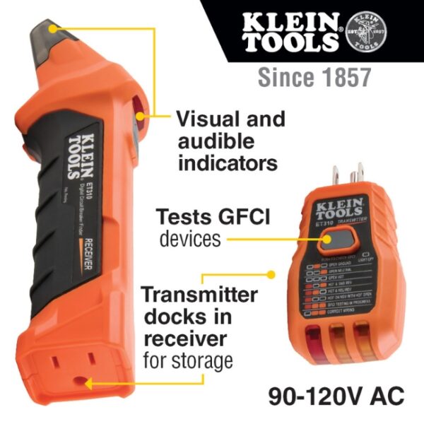 Klein ET310KIT Circuit Breaker Finder Kit (2) Klein ET310KIT Circuit Breaker Finder Kit