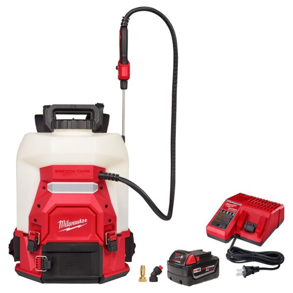 Milwaukee 3019-21PS M18 4-Gallon Backpack Sprayer with SWITCH TANK Kit