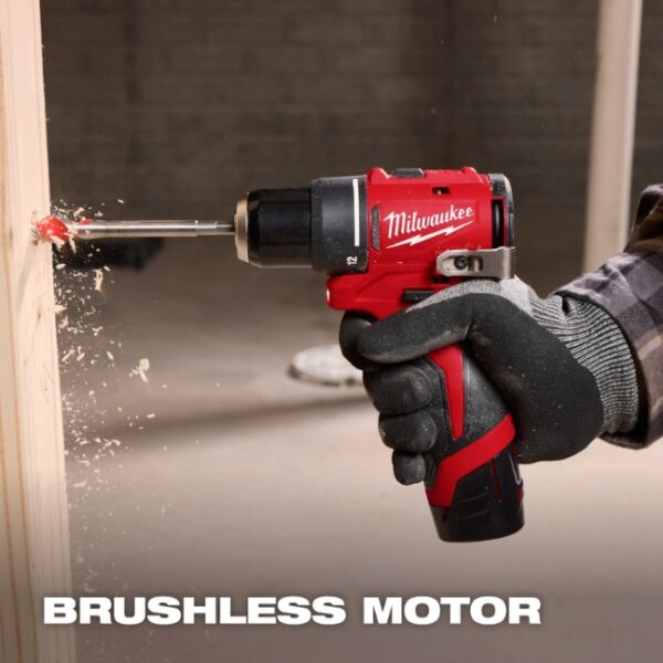 Milwaukee 3401-20 M12 Subcompact Brushless 38 DrillDriver - Tool Only (3) Milwaukee 3494-22 M12 Subcompact Brushless 2-Tool Combo Kit