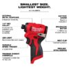 Milwaukee 3450-20 M12 Subcompact Brushless 14 Hex Impact Driver - Tool Only (2) Milwaukee 3494-22 M12 Subcompact Brushless 2-Tool Combo Kit