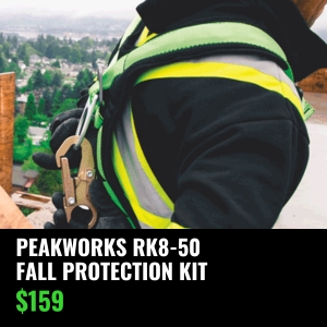 Peakworks RK8-50 Fall Protection Kit only $159