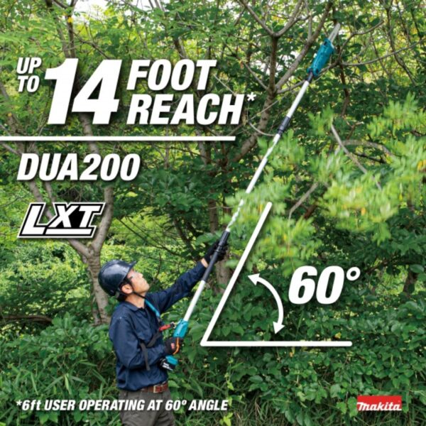 Makita DUA200RT 18V LXT 5ft or 8ft 8" Brushless Pole Saw Kit